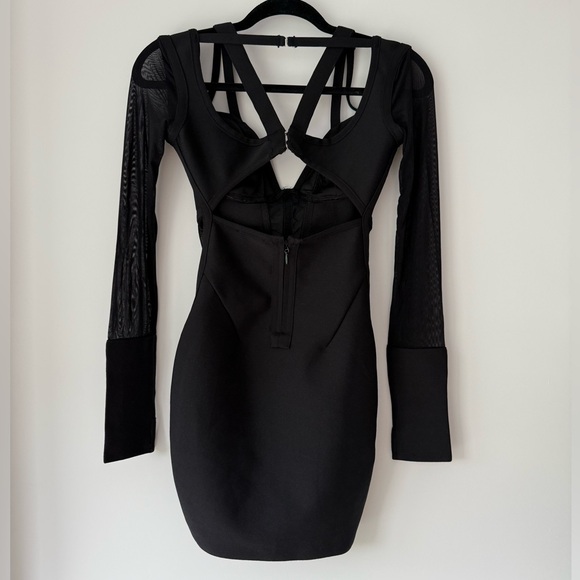 NWT Fashion Nova Black Long Sleeve Bandage Mesh
Mini Dress - Picture 6 of 6